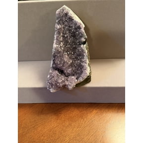 Natural Brazilian Amethyst Crystal Cluster, Exact Stone Shown, 2 lb 7.9 oz, 5-Inch Freestanding Raw Purple Quartz Geode for Home Decor and Mineral Collection
