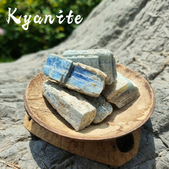 Natural Brazilian Blue Kyanite Raw Stones (0.59-1.96") - Chakra Balancing, Meditation Healing, Energy Protection, Spiritual Gift