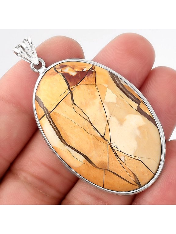 Natural Brecciated Mookaite 925 Sterling Silver Pendant Jewelry P-1001 SDP156009