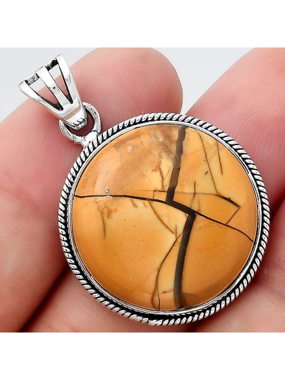Natural Brecciated Mookaite 925 Sterling Silver Pendant Jewelry P-1056 SDP156196