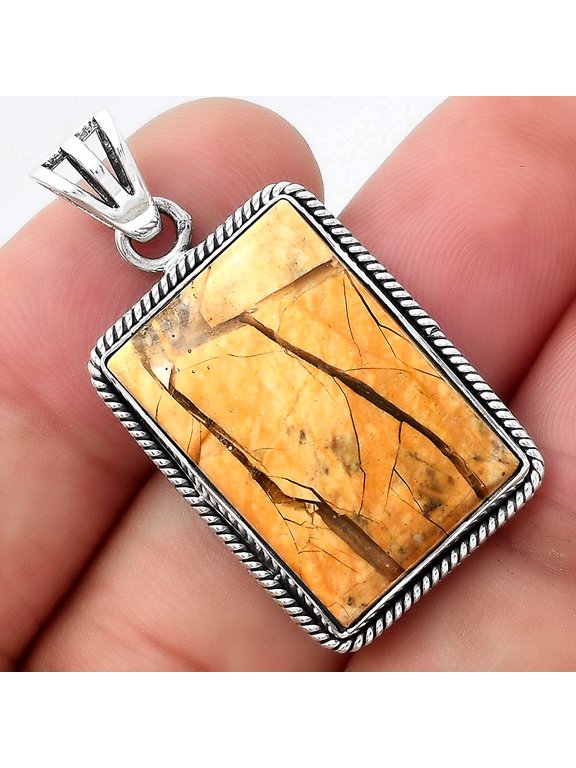 Natural Brecciated Mookaite 925 Sterling Silver Pendant Jewelry P-1056 SDP156235