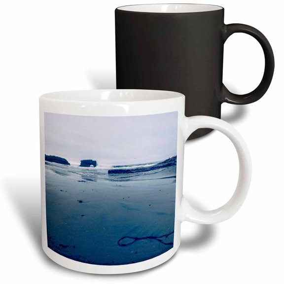 3drose, Natural Bridge State Beach Arch, 11oz Magic Transforming Mug