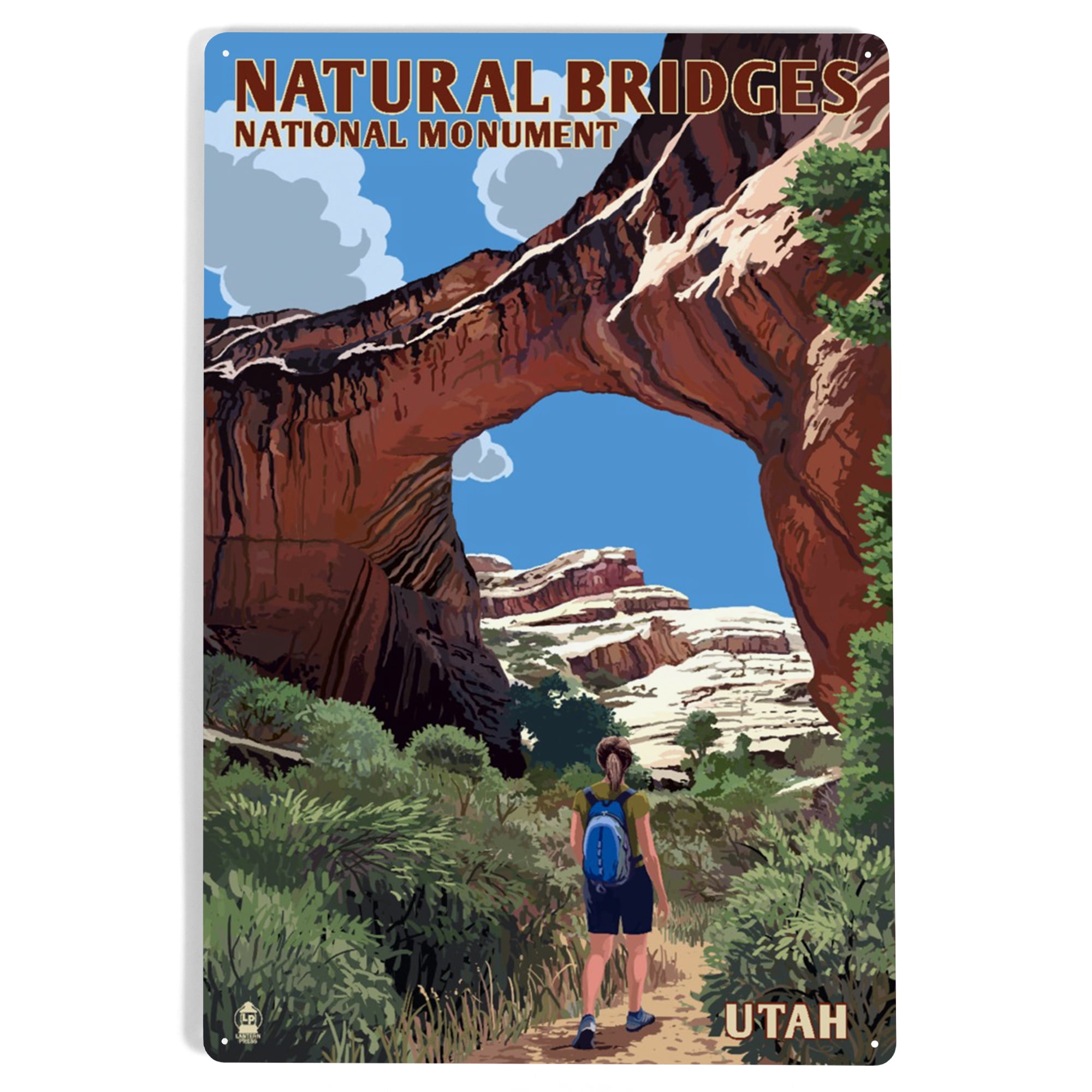 Natural Bridges National Monument, Utah, Sipapu Bridge (12x18 Aluminum ...