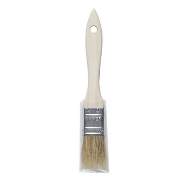 Unbranded Natural Bristle Flat 1-in. Chip Paint Brush for Crafts, Paint, Resin and Glue projects