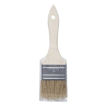 Natural Bristle Flat 2-in. Chip Household Paint Brush for Paint and Crafts