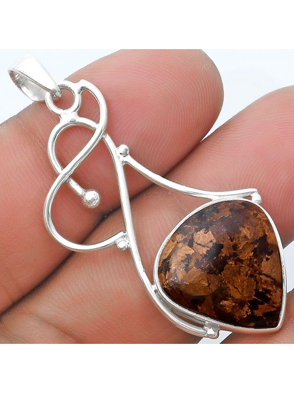Natural Bronzite 925 Sterling Silver Pendant Jewelry P-1036 SDP127018