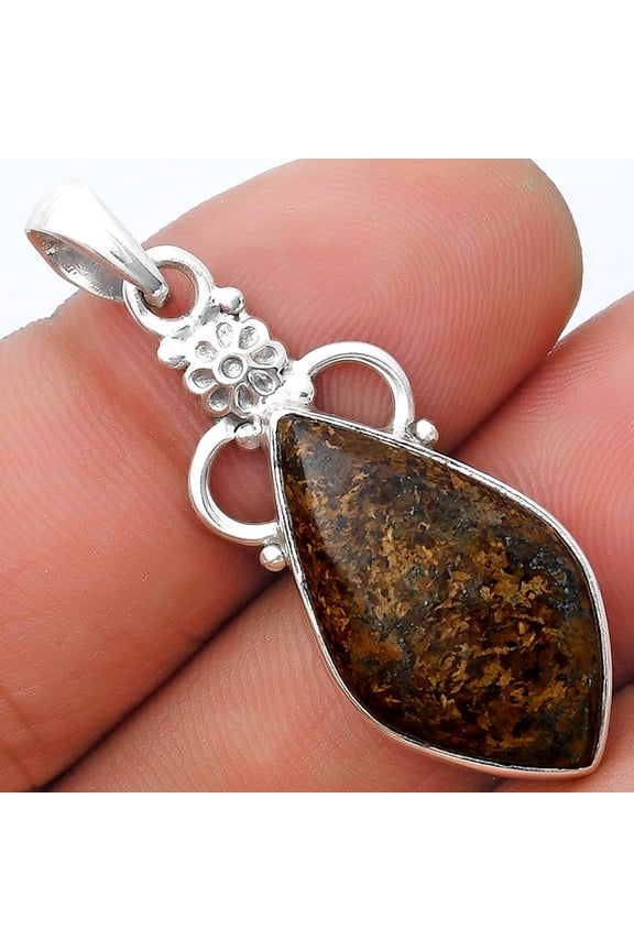 Natural Bronzite 925 Sterling Silver Pendant Jewelry P-1220 SDP126926