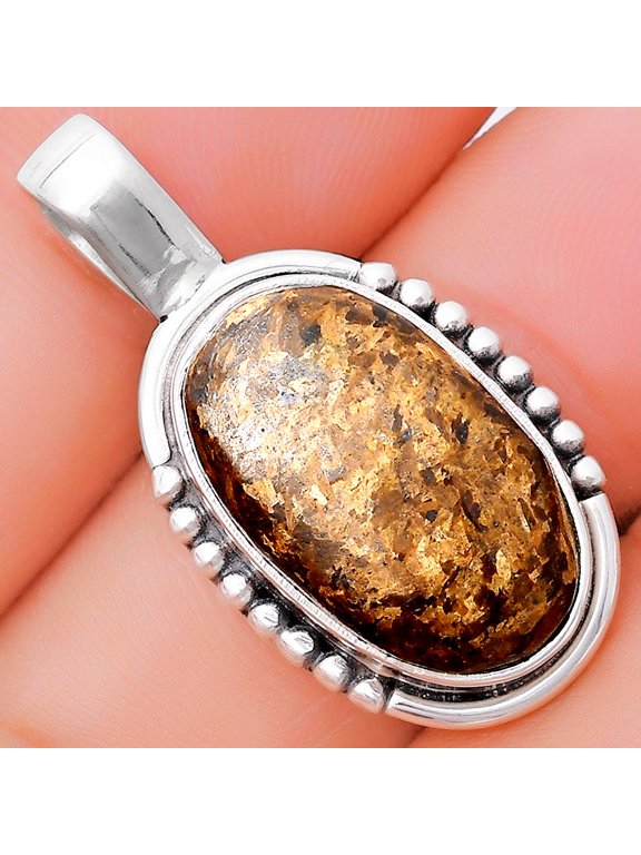 Natural Bronzite 925 Sterling Silver Pendant Jewelry P-1326 SDP130672