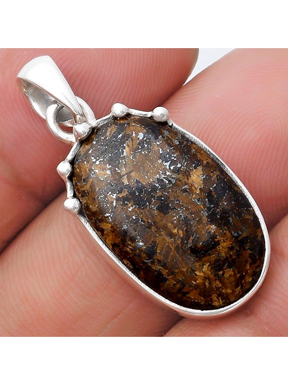 Natural Bronzite 925 Sterling Silver Pendant Jewelry P-1349 SDP126981