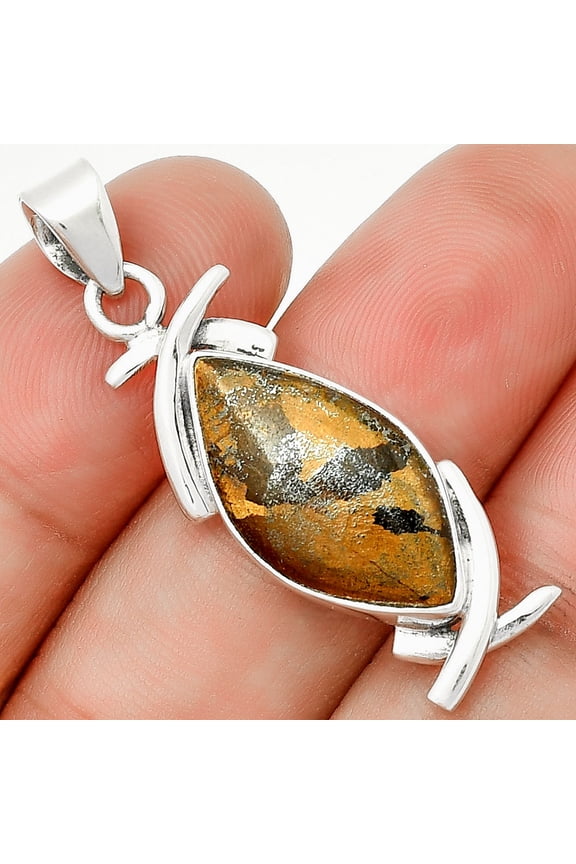 Natural Bronzite 925 Sterling Silver Pendant Jewelry P-1428 SDP131726