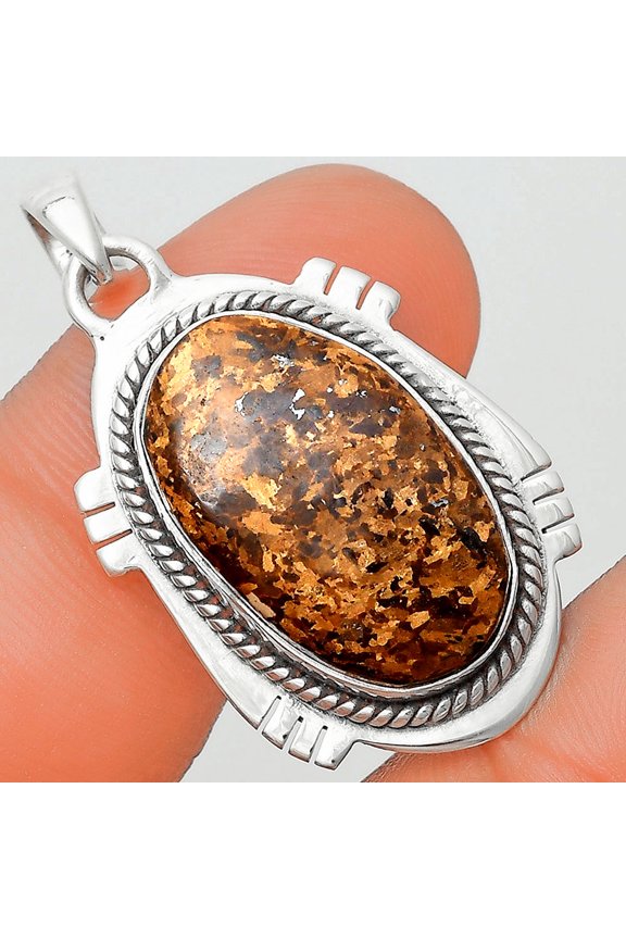 Natural Bronzite 925 Sterling Silver Pendant Jewelry P-1463 SDP129014