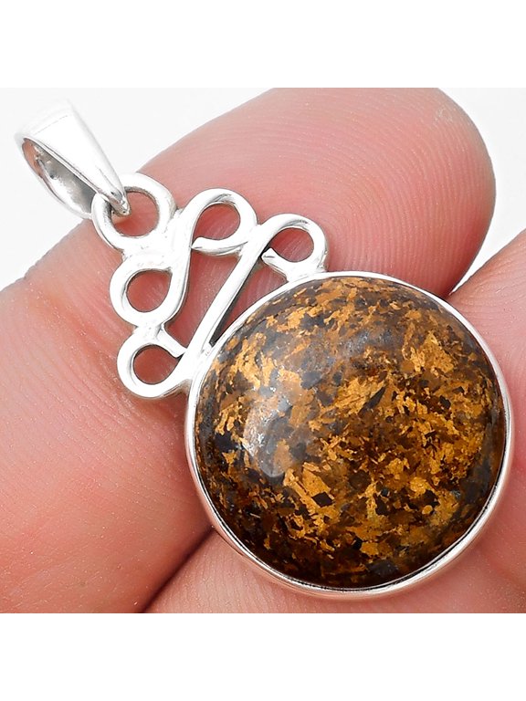 Natural Bronzite 925 Sterling Silver Pendant Jewelry P-1554 SDP127257