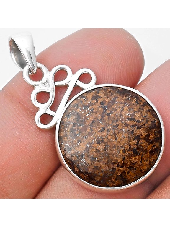 Natural Bronzite 925 Sterling Silver Pendant Jewelry P-1554 SDP127259