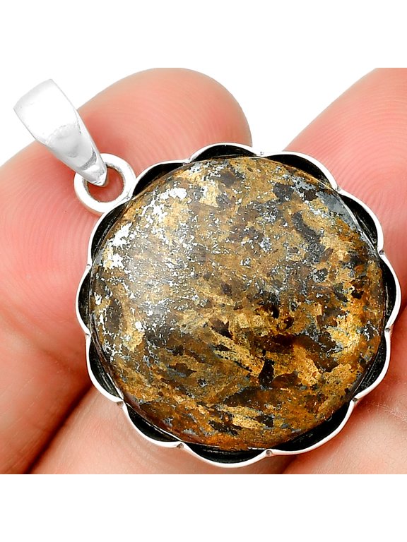 Natural Bronzite 925 Sterling Silver Pendant Jewelry P-1555 SDP132569