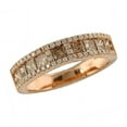 thumbnail image 1 of Natural Brown Diamond Smoky Engagemnet Band - in 14k Rose Gold Finish - Christmas Gift, 1 of 1