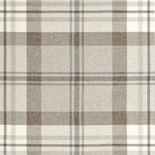 Natural Brown Plaid Woven Pattern Upholstery Fabric by The Yard - SKU: Otis Driftwood