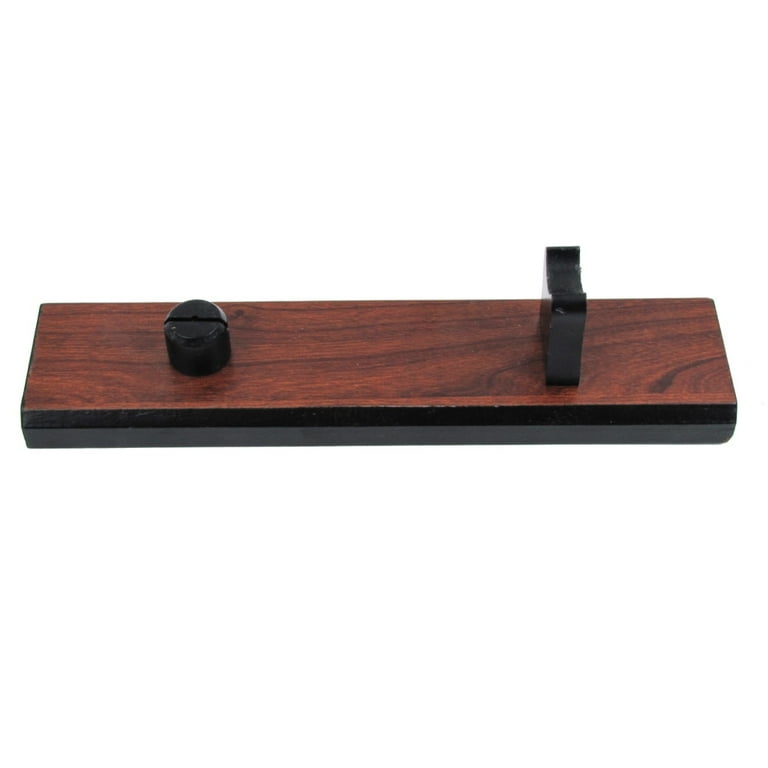 Brown Wood Fix Blade Hunt Knife Collection Holder Display Rustic Wooden Stand Brown Wood Fix Blade Hunt Knife Collection Holder Display Rustic Wooden Stand
