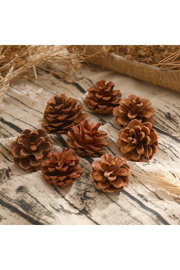 Natural Bulk Pine Cones,Christmas Tree Fall Ornaments,Christmas Rustic Pinecones for Home Party Decorations-120PCS