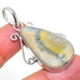 thumbnail image 1 of Natural Bumblebee Jasper Gemstone 925 Sterling Silver Gift Pendant 1.81", 1 of 1