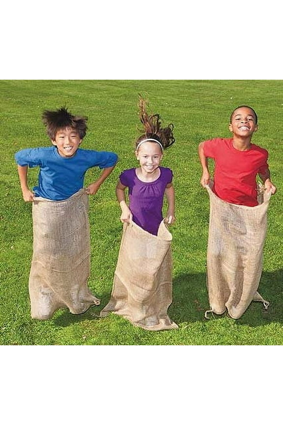 Natural Burlap Potato Sacks 22" x 36" - Sack Racing For All Ages - Store Food in Eco-Friendly Way - Protect Plants in the Winter (1 Bag)