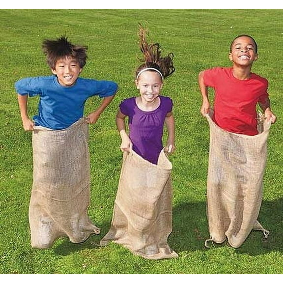 Natural Burlap Potato Sacks 22" x 36" - Sack Racing For All Ages - Store Food in Eco-Friendly Way - Protect Plants in the Winter (1 Bag)
