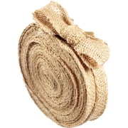 Idiy Natural Burlap Ribbons 1" Wide, 10 Yards-No Wire, 100% Jute-DIY Art & Craft & Projects, Gift Wrapping, Bows