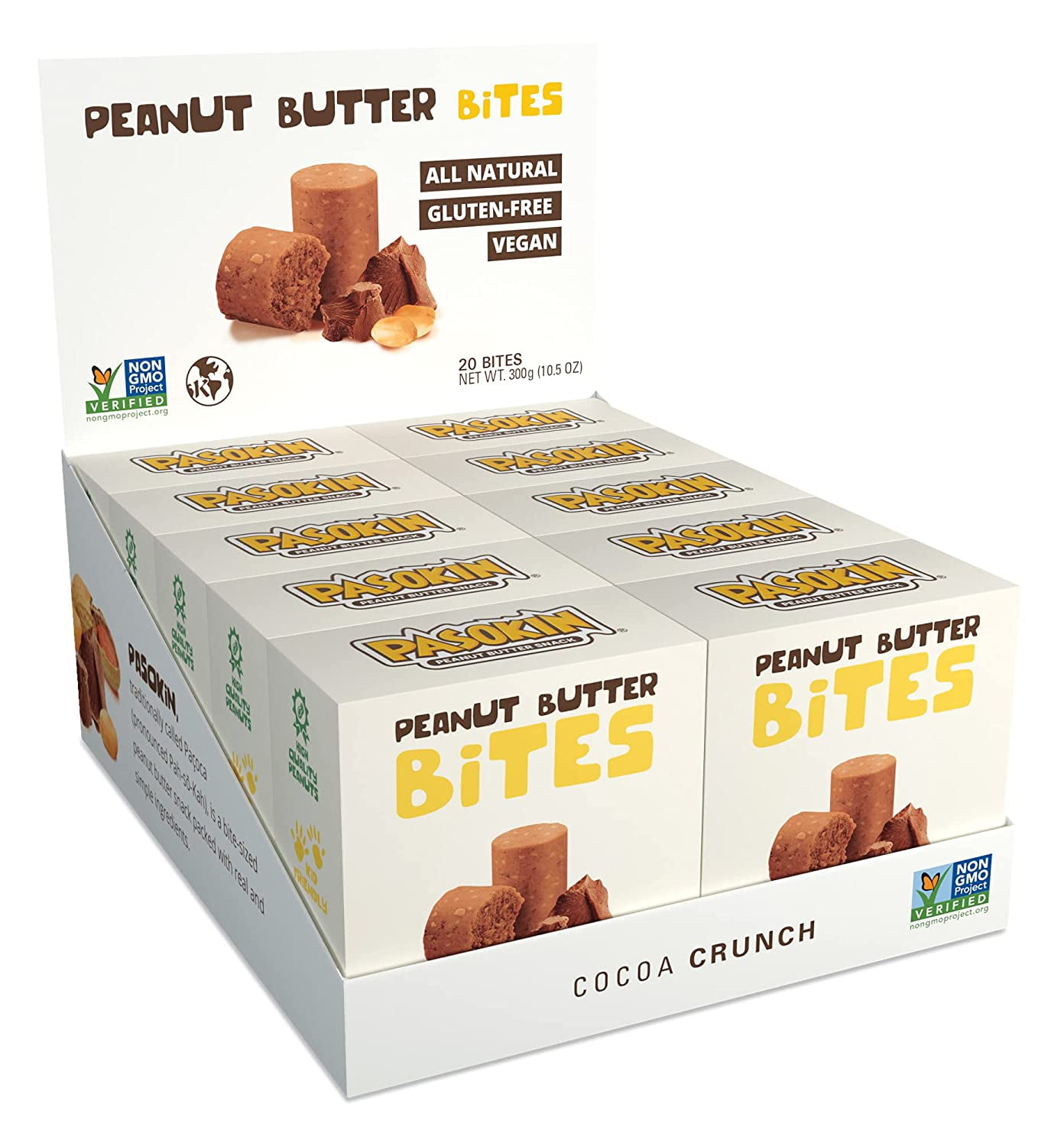 Natural Butter Bites Kosher, Gluten Free, Vegan, Protein Snack y and