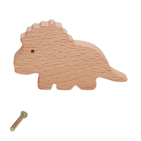 Natural Cabinet Knob Lovely Dinosaur Drawer Pulls Decorative Furniture Handles for Children Room Wardrobe Knob