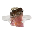 thumbnail image 1 of Natural Cacoxenite Slice 925 Sterling Silver Ring Jewelry s.7 ALLR-25207, 1 of 1