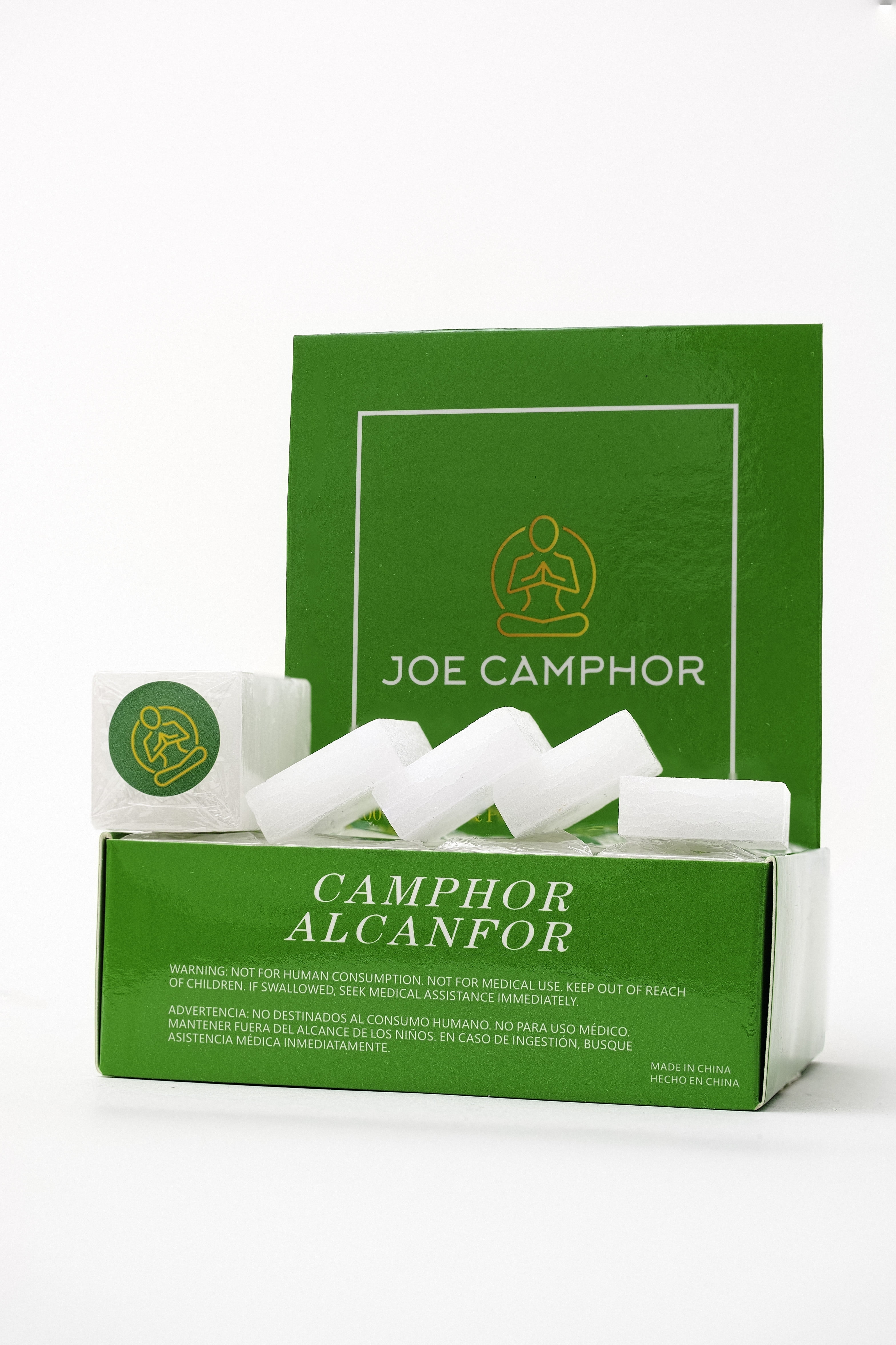 Natural Camphor Incense Tablets, Bug Repellent and Odor Elimination, Aromatherapy 8oz, 32 Tablets