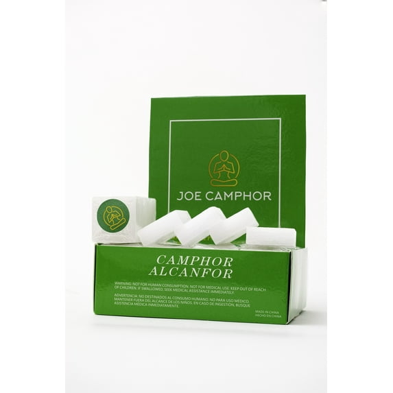 Natural Camphor Incense Tablets, Bug Repellent and Odor Elimination, Aromatherapy 8oz, 32 Tablets