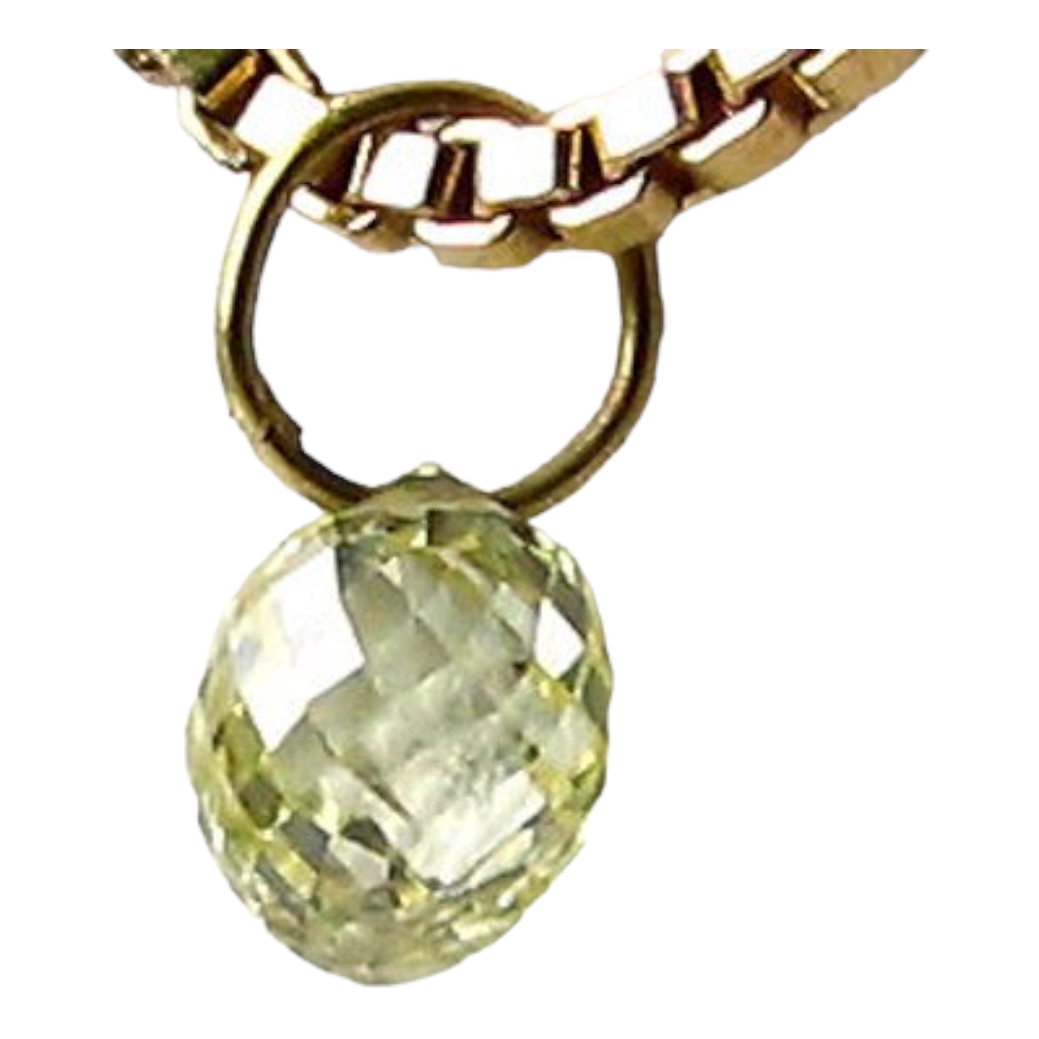 Natural Canary 0.35cts Diamond 18K Gold Pendant | 3.75x3x2.75mm | - image 1 of 12