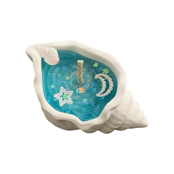 Natural Candles Conch Soy Wax Gel Candle with Oil Decorative Candles Therapeutic Candles for Women Meditation Stress