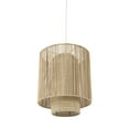 thumbnail image 1 of Natural Cane Cylindrical Hanging Pendant Light, 1 of 5