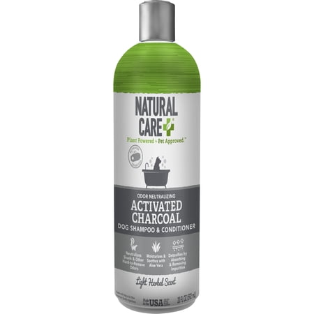 Natural Care Charcoal Dog Shampoo - Light Herbal Scent, 20 fl oz