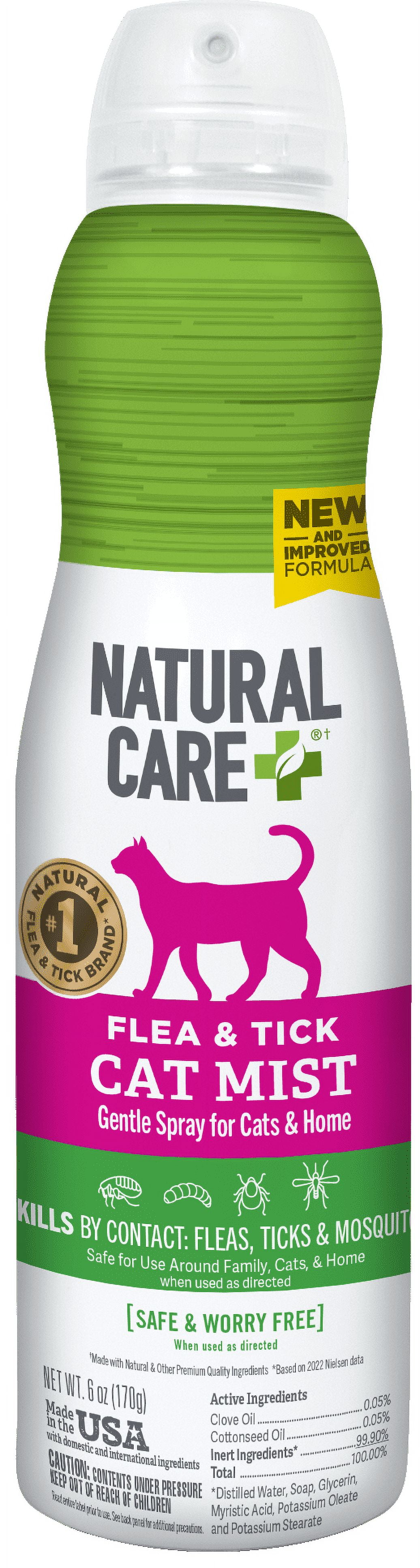 Natural Care Flea & Tick Spray for Cats Flea & Tick Treatment for
