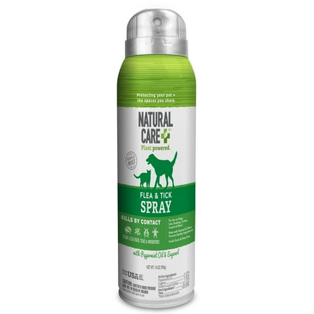 Natural Care Flea and Tick Spray for Dogs and Cats -14oz