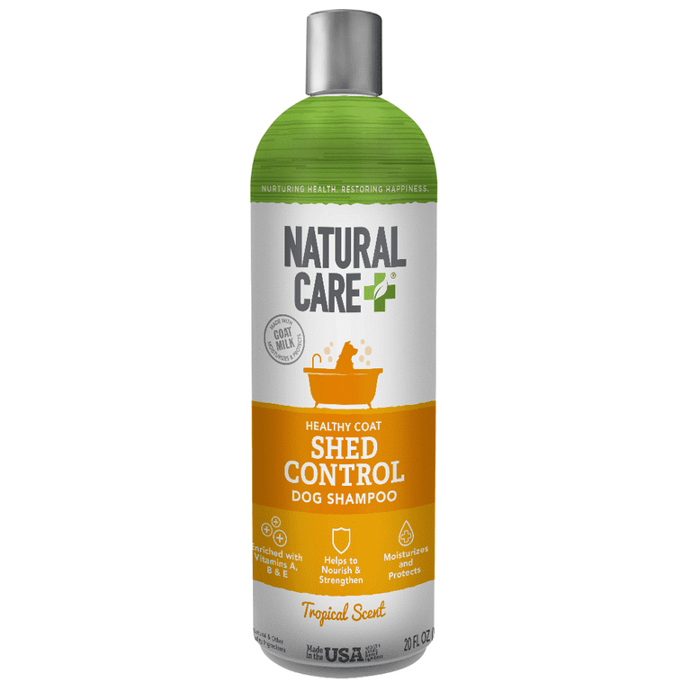 Natural Care + Tropical Mist Scent Dog Shampoo, Shed Control Healthy Coat, Tropical Mist Scent - 20 fl oz