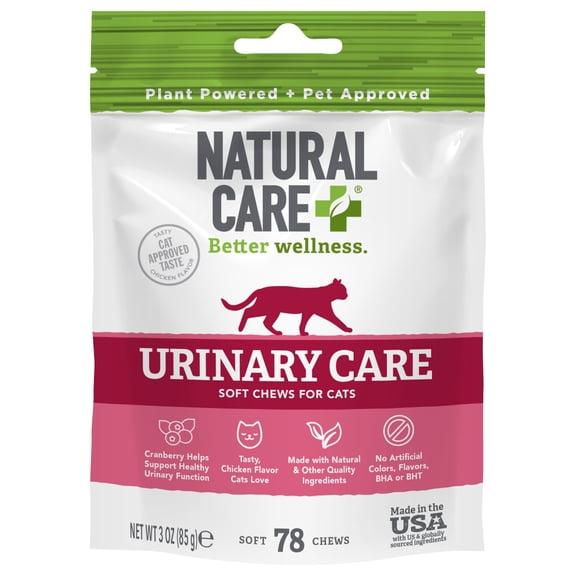 Natural Care Urinary Support Soft Chews for Cats, 78 Count