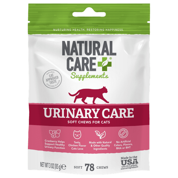 Natural Care Urinary Care Supplement Soft Chews for Cats, 78 Count