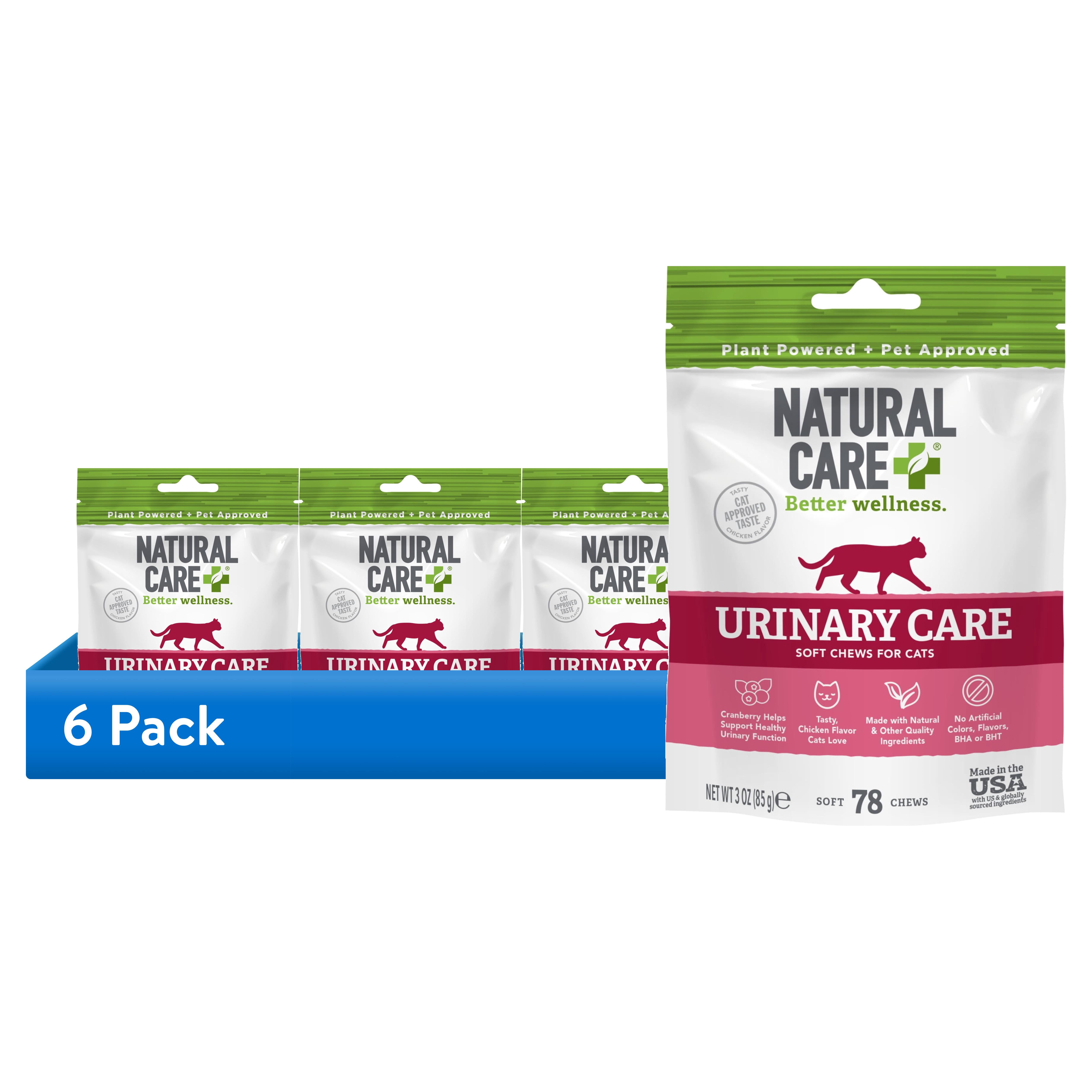 (6 pack) Natural Care Urinary Support Soft Chews for Cats, 78 Count