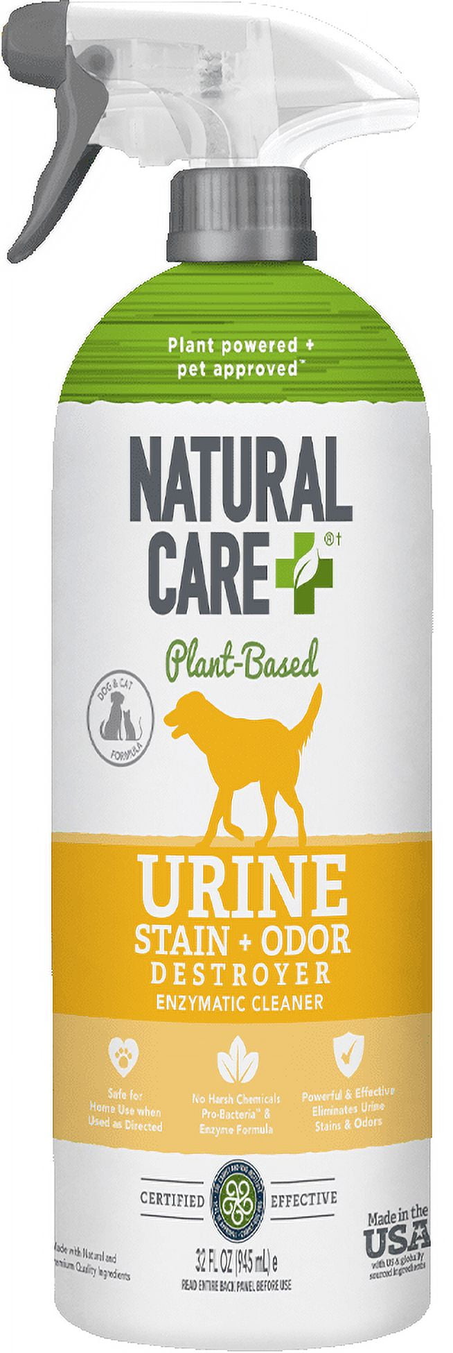 Natural Care Urine Destroyer, Plant Based Enzymatic Cleaner, 32 Ounces