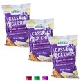 thumbnail image 1 of So Natural Cassava Yuca Chips Garlic Flavor 3 Oz Pack of 3, Crispy Vegetable Chips, Healthy Gluten-Free Snack for Lunch Travel Office Party Home On the Go Snacking w/ Snoep in Beperkte Oplage, 1 of 7