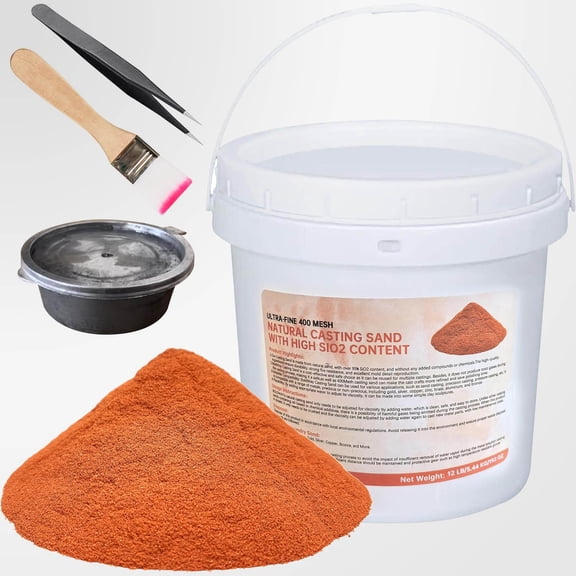 Natural Casting Sand Ultra-Fine - Reusable Molding Clay for Detailed Metal Jewelry Casting, Suitable for Replicas of Metals Such as Gold, Silver, Copper