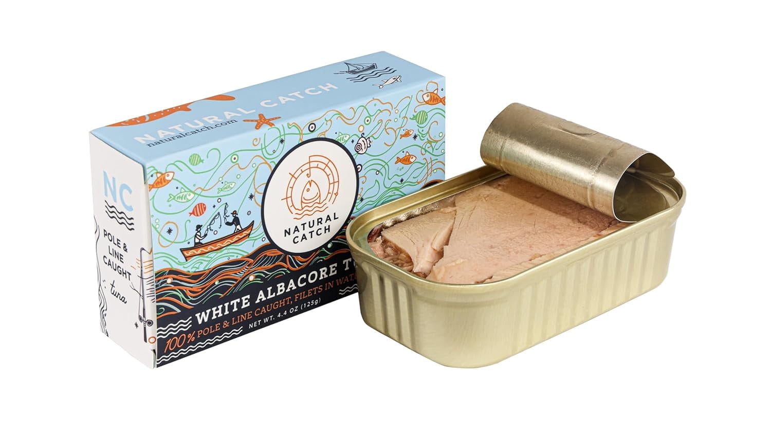 Natural Catch Albacore Tuna Fillets 4.4 oz (Pack of 12)