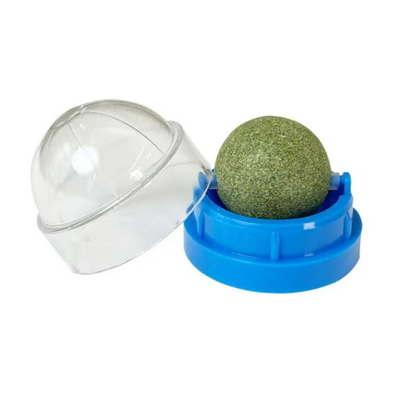 Natural Catnip Cat Wall Stick-on Ball Toy Scratchers Treats Healthy Natural Removes Balls to Promote Digestion Cat Grass Snack