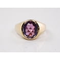 thumbnail image 1 of Natural Certified Purple Amethyst Gemstone 925 Sterling Silver Handamde Ring For Woman And Men's Birthstone gift Ring, 1 of 3
