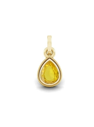 Yellow offers Sapphire Pendant 5.85 Carat, 925 Sterling Silver Handmade pendant for woman, Anniversary Gift.