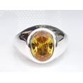 thumbnail image 1 of Natural Certified Yellow Sapphire/Pukhraj Ring Astrological Gemstone Ring In Starling Silver 925 Ring For Men & Women Birthstone Gift Her, 1 of 5