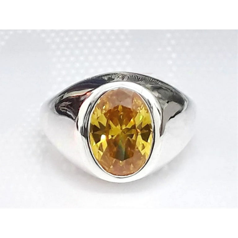 Certified Natural Oval Cut Yellow Sapphire Ring, 925 Sterling Silver, Handmade Ring Woman, Christmas popular Gift, Anniversary Ring Gift